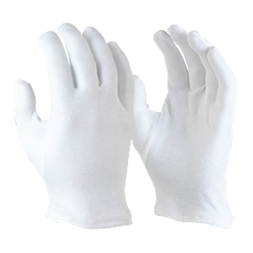 GCI100 COTTON INTERLOCK GLOVES WITH HEMMED CUFF (S to L)